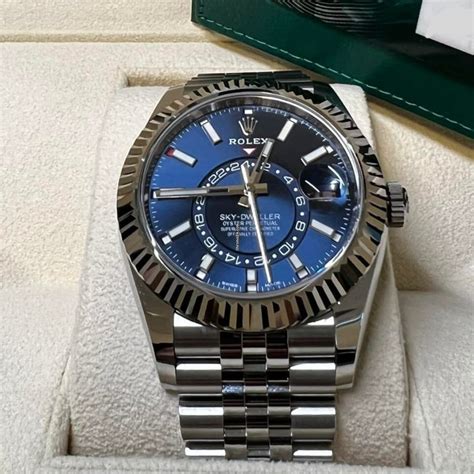 rolex new sky dweller|rolex sky dweller blue 2022.